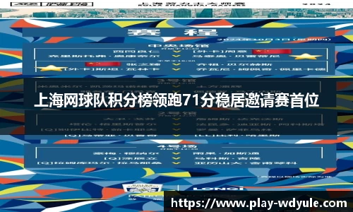 上海网球队积分榜领跑71分稳居邀请赛首位